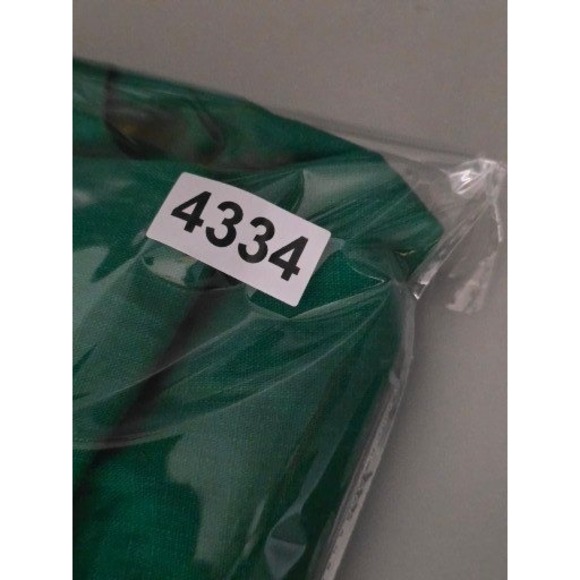 Ashley Stewart Green Linen Blend Tunic Top Plus Sz 22 VNeck Button Front Casual - Picture 8 of 8